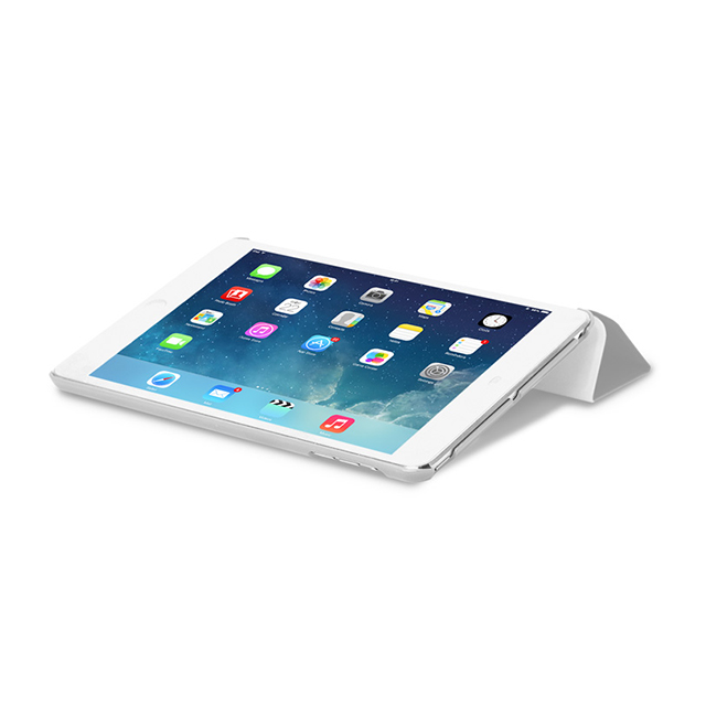 【iPad mini2/1 ケース】LeatherLook SHELL with Front cover for iPad mini スノーホワイトサブ画像