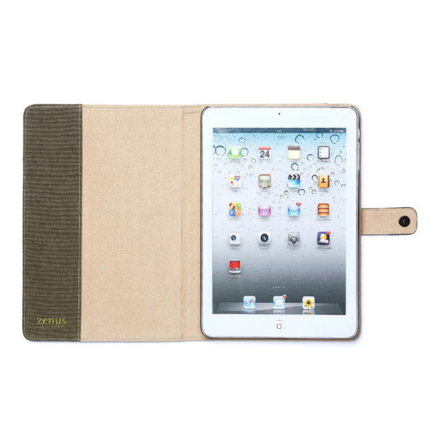 【iPad mini3/2/1 ケース】Cambridge Diary カーキgoods_nameサブ画像