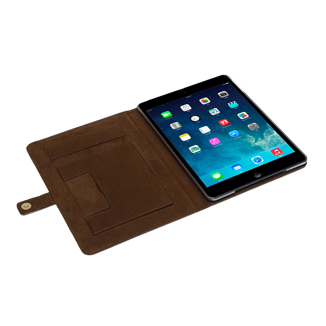 【iPad(9.7inch)(第5世代/第6世代)/iPad Air(第1世代) ケース】Prestige Retro Vintage Diary (ダークブラウン)サブ画像