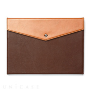 【iPad(9.7inch)(第5世代/第6世代)/iPad Air(第1世代) ケース】Prestige Envelope Folio (ダークブラウン)