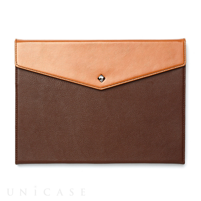 【iPad(9.7inch)(第5世代/第6世代)/iPad Air(第1世代) ケース】Prestige Envelope Folio (ダークブラウン)