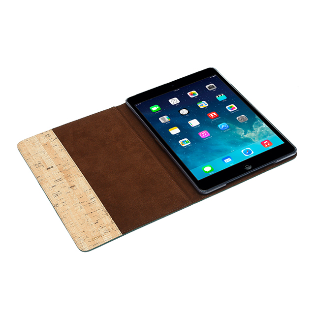 【iPad(9.7inch)(第5世代/第6世代)/iPad Air(第1世代) ケース】Masstige A-Cork Diary (グリーン)サブ画像