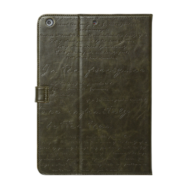 【iPad(9.7inch)(第5世代/第6世代)/iPad Air(第1世代) ケース】Masstige Lettering Diary (ディープカーキ)goods_nameサブ画像