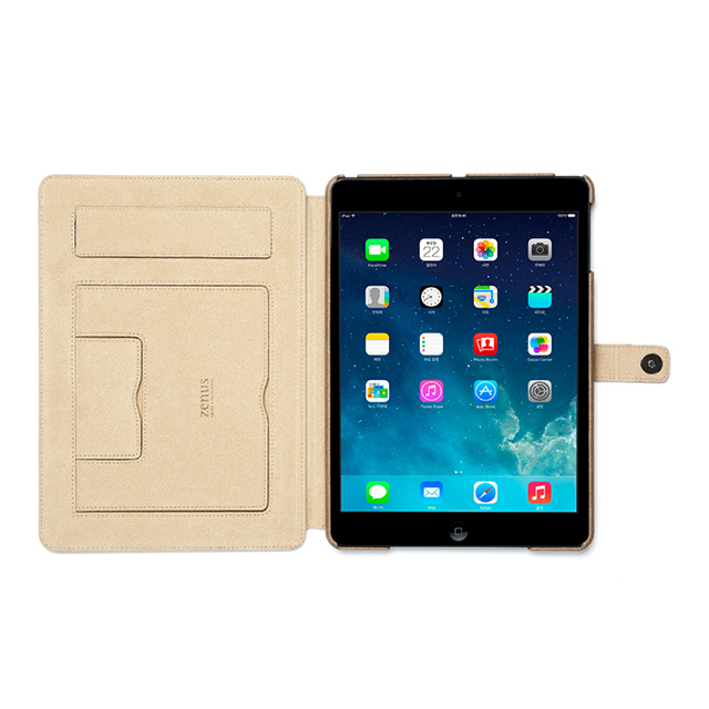 【iPad(9.7inch)(第5世代/第6世代)/iPad Air(第1世代) ケース】Masstige E-Note Diary (キャメル)サブ画像