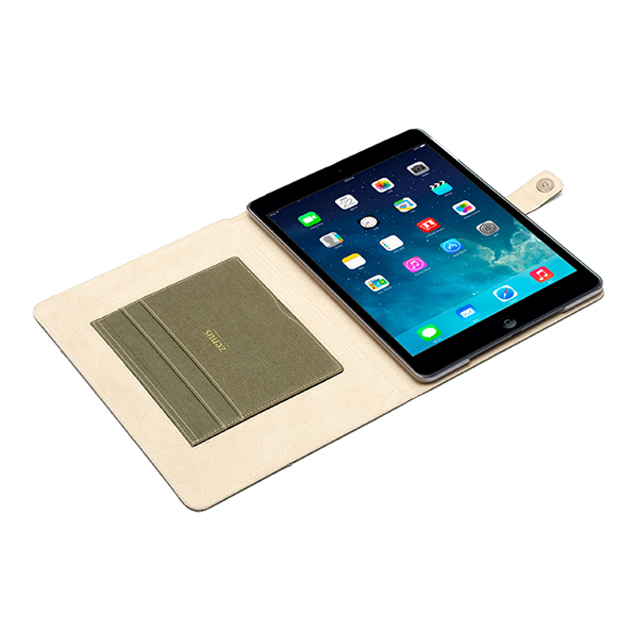 【iPad(9.7inch)(第5世代/第6世代)/iPad Air(第1世代) ケース】Cambridge Diary (カーキ)goods_nameサブ画像