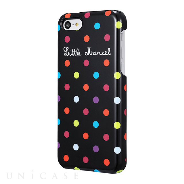 【iPhone5c ケース】Little Marcel Noir Pois Multi glossy finish