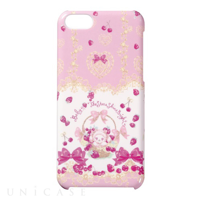 【iPhone5c ケース】コラボケース(なかよしくみゃちゃんのいちごとレースのミルフィーユ)