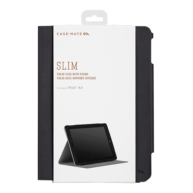 【iPad Air ケース】スリムタイプ スタンド機能付きケース「Slim」 エグゼクティブ ブラックサブ画像