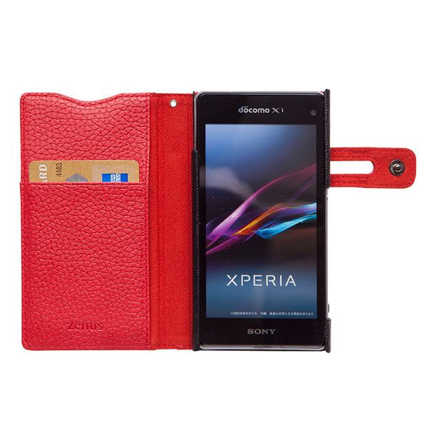 【XPERIA A2/Z1 f ケース】Prestige Color Edge Diary ブラックgoods_nameサブ画像