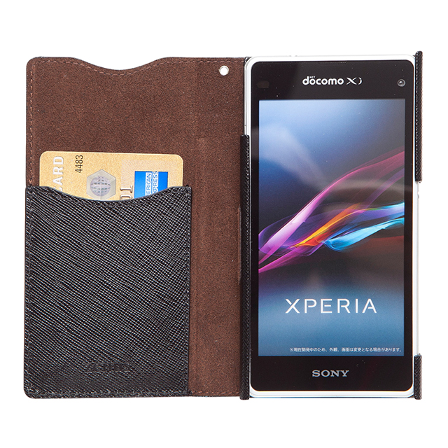 【XPERIA A2/Z1 f ケース】Prestige Minimal Diary (ブラック)goods_nameサブ画像