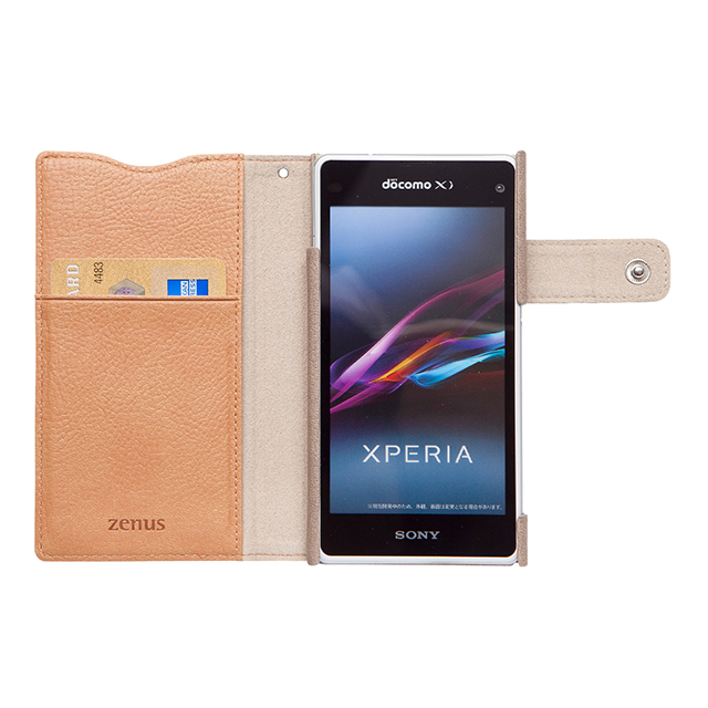 【XPERIA A2/Z1 f ケース】Masstige E-note Diary (キャメル)goods_nameサブ画像