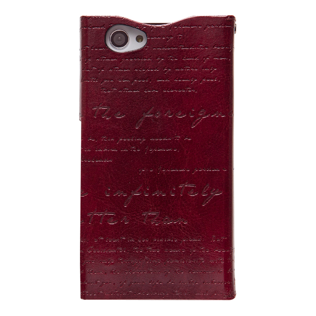 【XPERIA A2/Z1 f ケース】Masstige Lettering Diary (ワインレッド)goods_nameサブ画像