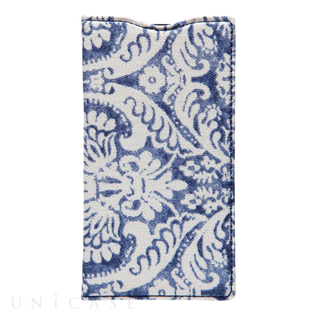 【XPERIA A2/Z1 f ケース】Denim Paisley Diary