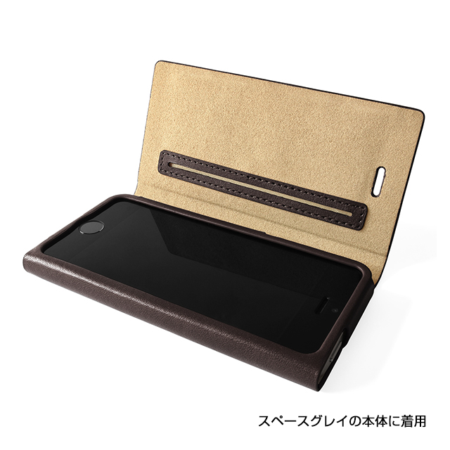 【iPhone5s/5 ケース】One-Sheet Leather Case チョコレートgoods_nameサブ画像