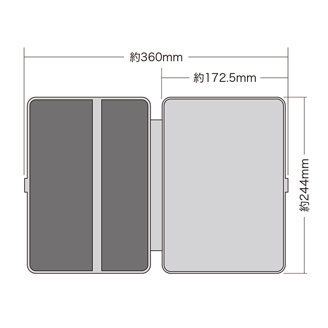 【iPad Air(第1世代) ケース】ハードケース(スタンドタイプ・レッド)サブ画像