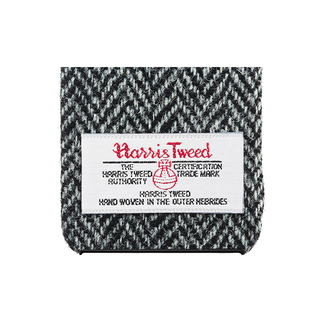 【iPhone5s/5 ケース】ファブリックカバー Harris Tweed (グレー・ヘリンボーン)サブ画像