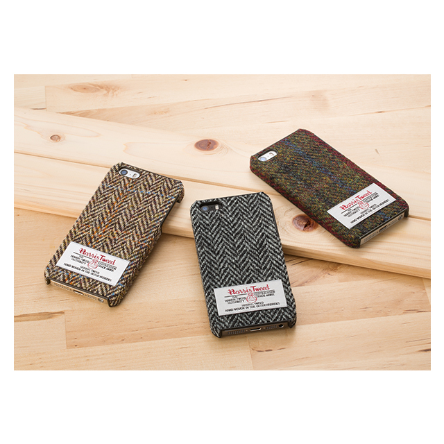 【iPhone5s/5 ケース】ファブリックカバー Harris Tweed (グレー・ヘリンボーン)goods_nameサブ画像