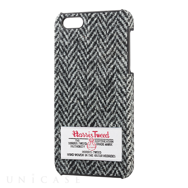 【iPhone5s/5 ケース】ファブリックカバー Harris Tweed (グレー・ヘリンボーン)