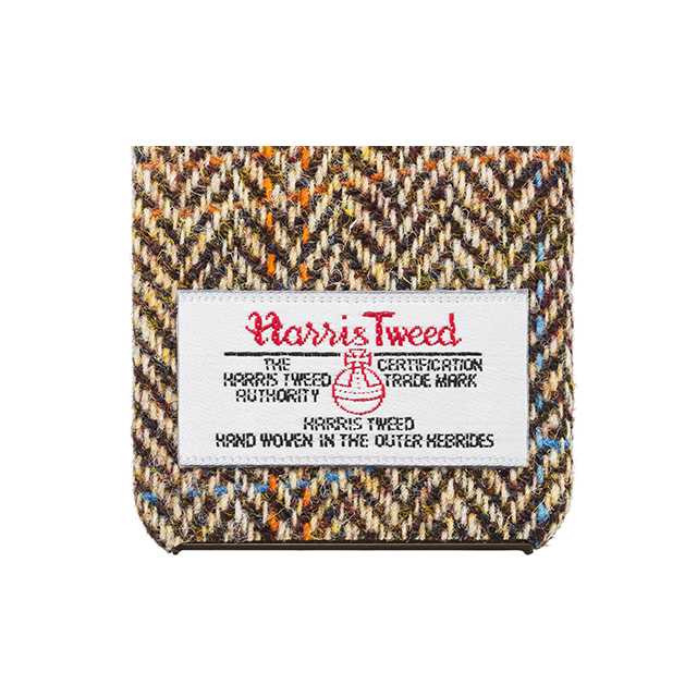 【iPhone5s/5 ケース】ファブリックカバー Harris Tweed (ブラウン・ヘリンボーン)サブ画像