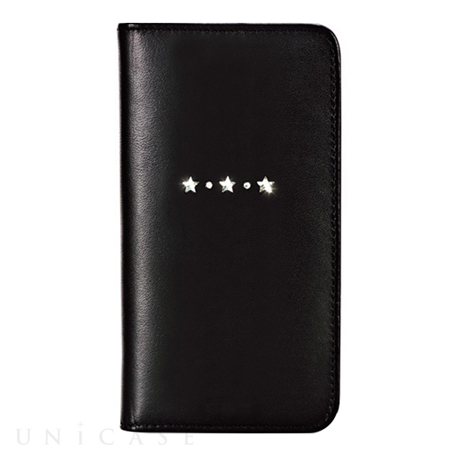 【iPhone5s/5 ケース】Ayano Mystique Flip Case Les Etoiles Black leather with Crystal