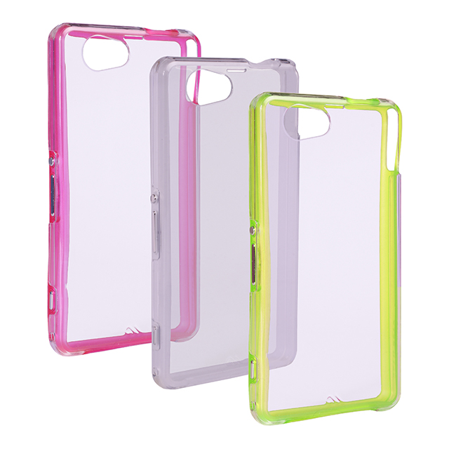 【XPERIA Z1 f ケース】Hybrid Tough Naked Case, Clear/Clear Pinkgoods_nameサブ画像