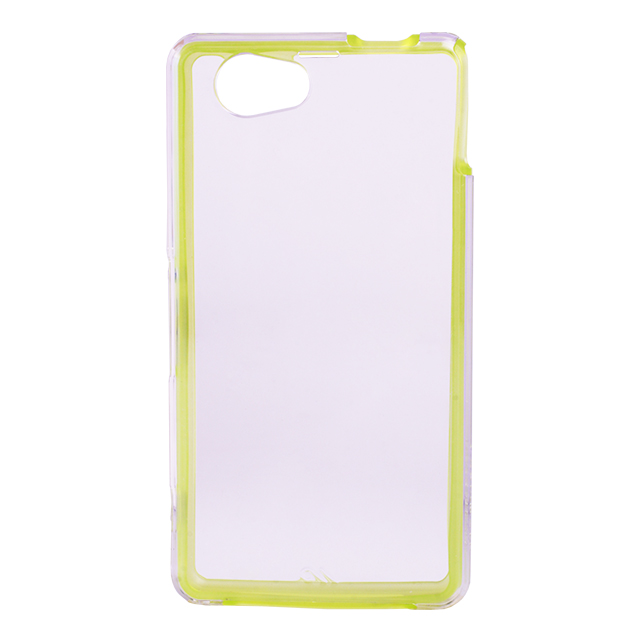 【XPERIA Z1 f ケース】Hybrid Tough Naked Case, Clear/Clear Limeサブ画像