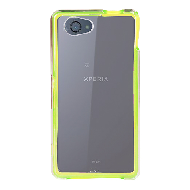 【XPERIA Z1 f ケース】Hybrid Tough Naked Case, Clear/Clear Limeサブ画像