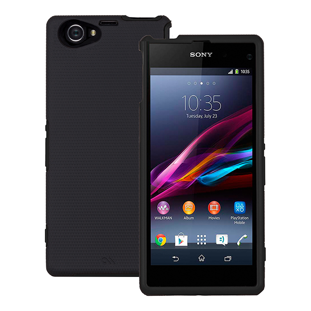 【XPERIA Z1 f ケース】Hybrid Tough Case, Black/Blackgoods_nameサブ画像