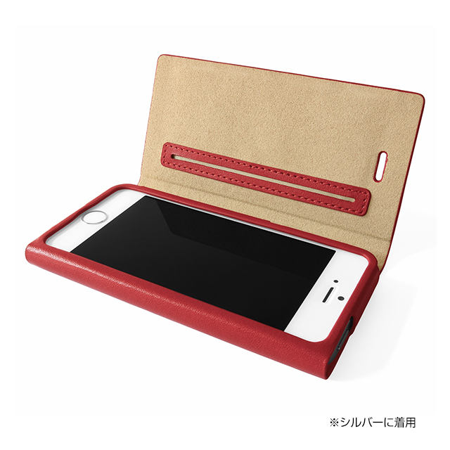 【iPhone5s/5 ケース】One-Sheet Leather Case レッドgoods_nameサブ画像