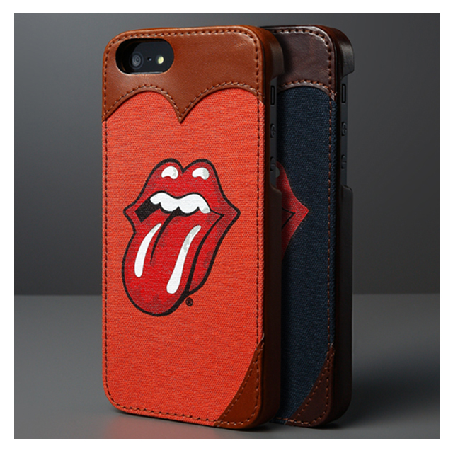 【iPhoneSE(第1世代)/5s/5 ケース】Rolling Stones Classic Tongue Cambridge Bar (オレンジ)サブ画像