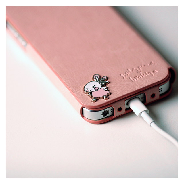 【iPhoneSE(第1世代)/5s/5c/5 ケース】Little Pink ＆ Brokiga Case (ネイビー)サブ画像
