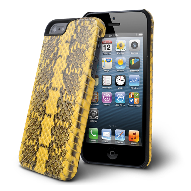 【iPhone5s/5 ケース】動物皮モンスターケース Monster-Snake イエローgoods_nameサブ画像