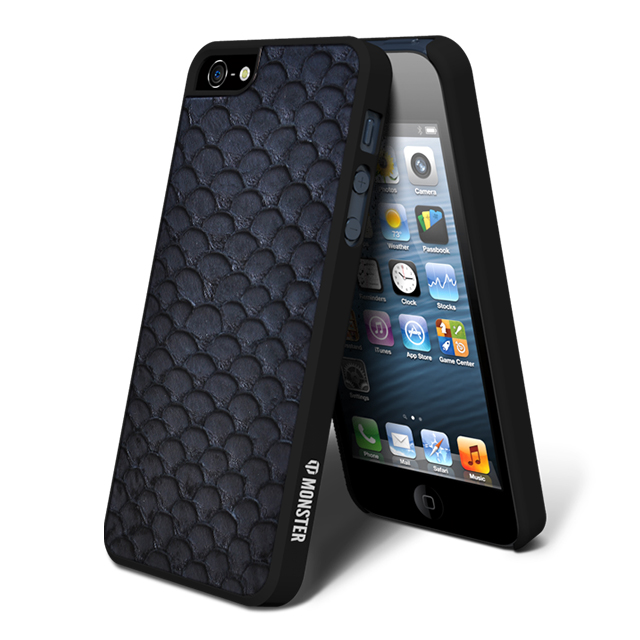 【iPhone5s/5 ケース】動物皮モンスターケース Monster-Grass carp ブラックgoods_nameサブ画像