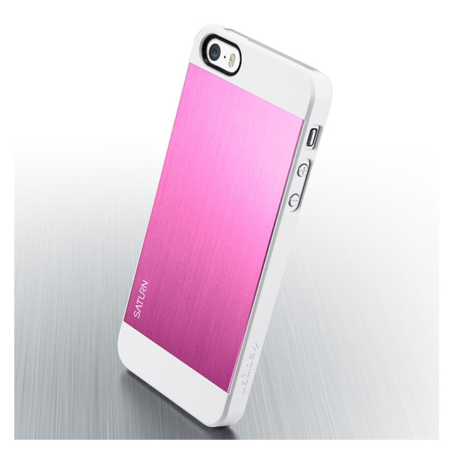 【iPhoneSE(第1世代)/5s/5 ケース】SPIGEN SGP Case Saturn series Metal Pinkサブ画像