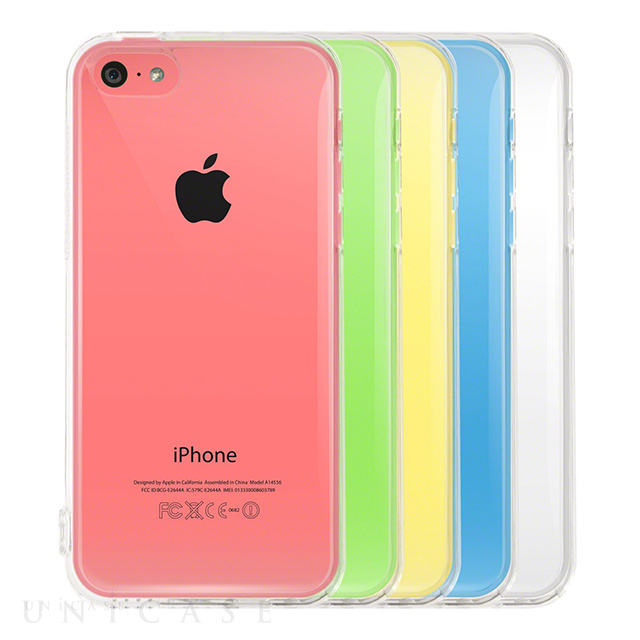 【iPhone5c ケース】Highend Berryオリジナル ソフトTPUケース (クリア) ストラップホール＆保護キャップ付