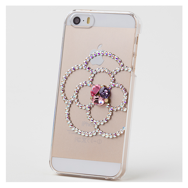【iPhoneSE(第1世代)/5s/5 ケース】Bijou Camellia ～Point～ Pinkサブ画像