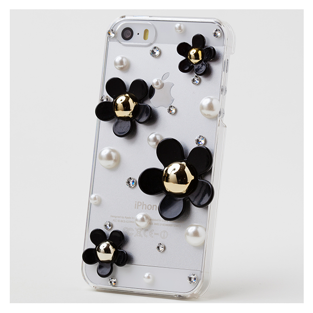 【iPhoneSE(第1世代)/5s/5 ケース】Bijou DAISY Point ～Black ver～goods_nameサブ画像