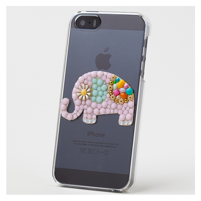 【iPhoneSE(第1世代)/5s/5 ケース】Bijou Macaron Elephant ～Point～ Pinkgoods_nameサブ画像