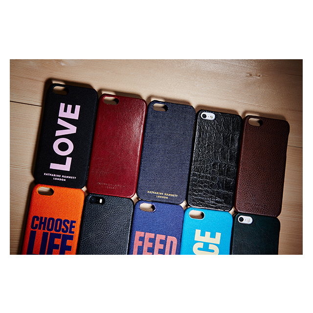 【iPhone5s/5 ケース】KATHARINE HAMNETT LONDON Leather Cover Set (Black)サブ画像