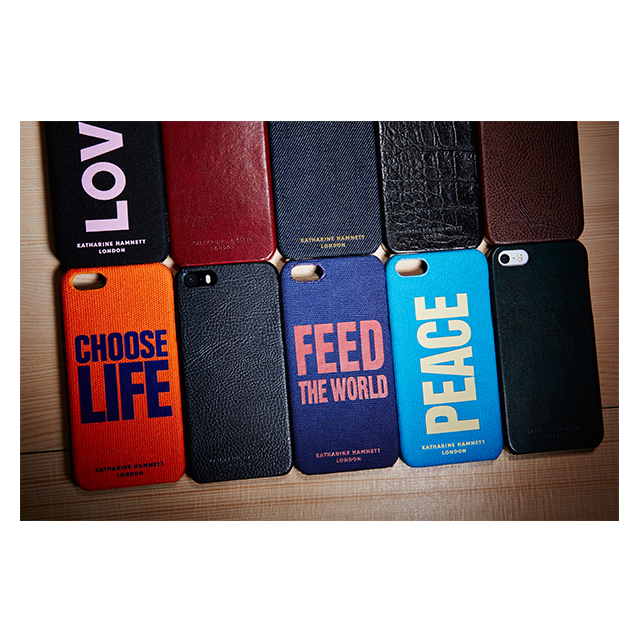 【iPhone5s/5 ケース】KATHARINE HAMNETT LONDON Leather Cover Set (Red)サブ画像