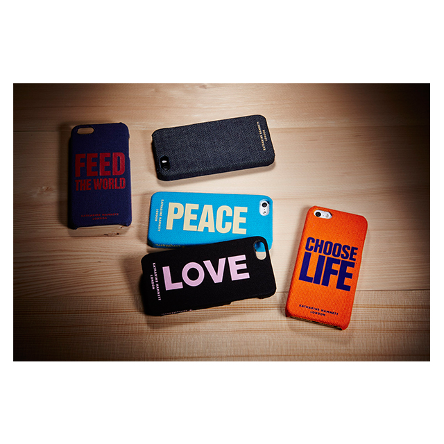 【iPhone5s/5 ケース】KATHARINE HAMNETT LONDON Fabric Cover Set (Black)サブ画像