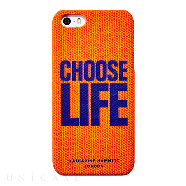 【iPhone5s/5 ケース】KATHARINE HAMNETT LONDON Fabric Cover Set (Orange)