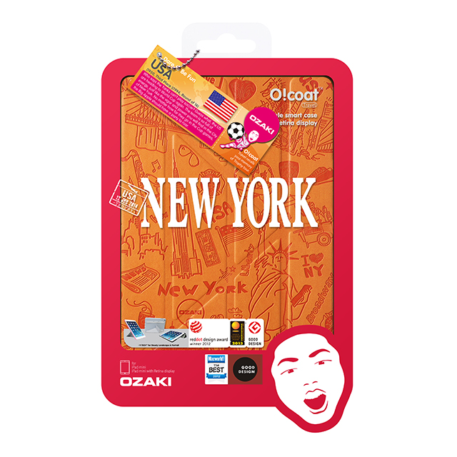 【iPad mini3/2/1 ケース】OZAKI O!coat Slim-Y Travel New Yorkサブ画像