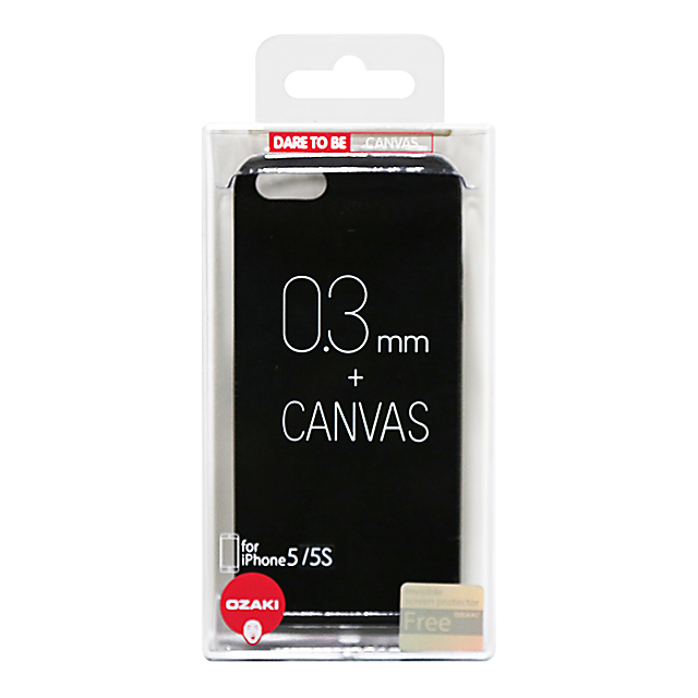 【iPhone5s/5 ケース】OZAKI O!coat Canvas Slim Light Blackgoods_nameサブ画像