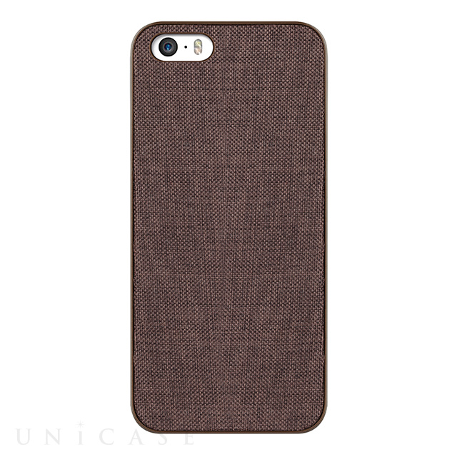 【iPhone5s/5 ケース】OZAKI O!coat Canvas Slim Light Brown