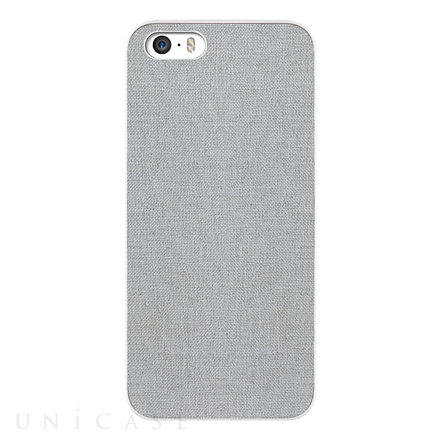 【iPhone5s/5 ケース】OZAKI O!coat Canvas Slim Light Grey