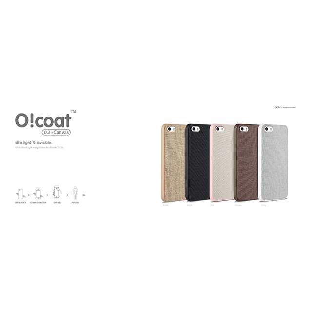 【iPhone5s/5 ケース】OZAKI O!coat Canvas Slim Light Browngoods_nameサブ画像