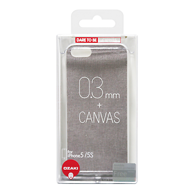 【iPhone5s/5 ケース】OZAKI O!coat Canvas Slim Light Greygoods_nameサブ画像