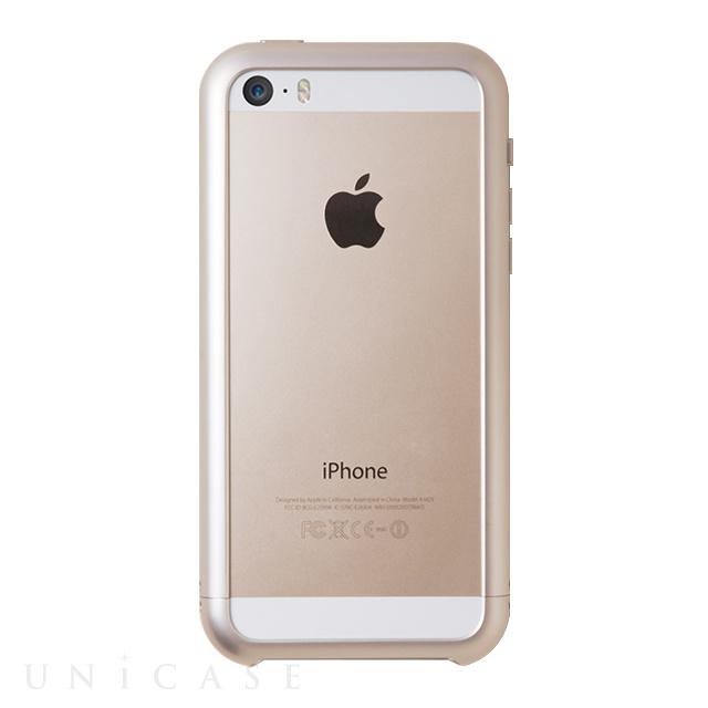 【iPhoneSE(第1世代)/5s/5 ケース】Duralumin Curvacious Bumper (Gold)