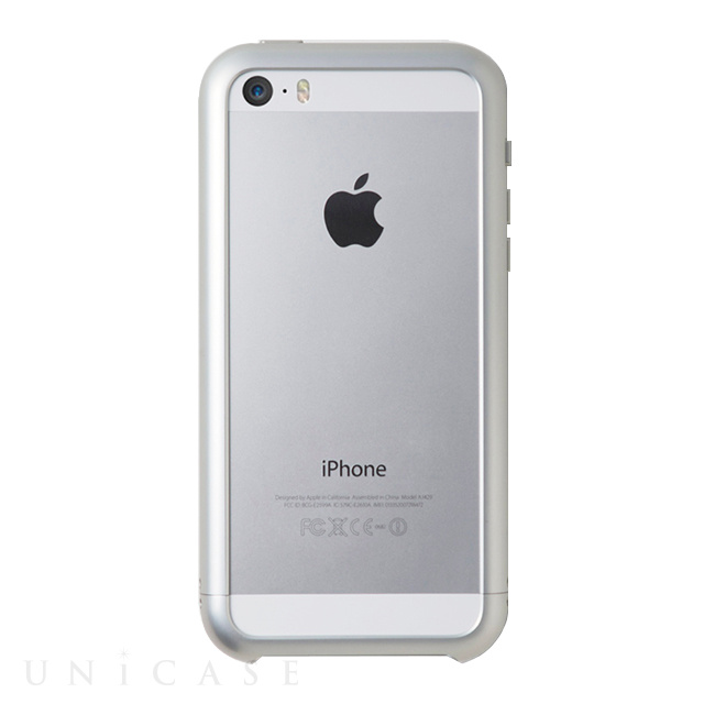 【iPhoneSE(第1世代)/5s/5 ケース】Duralumin Curvacious Bumper (White)